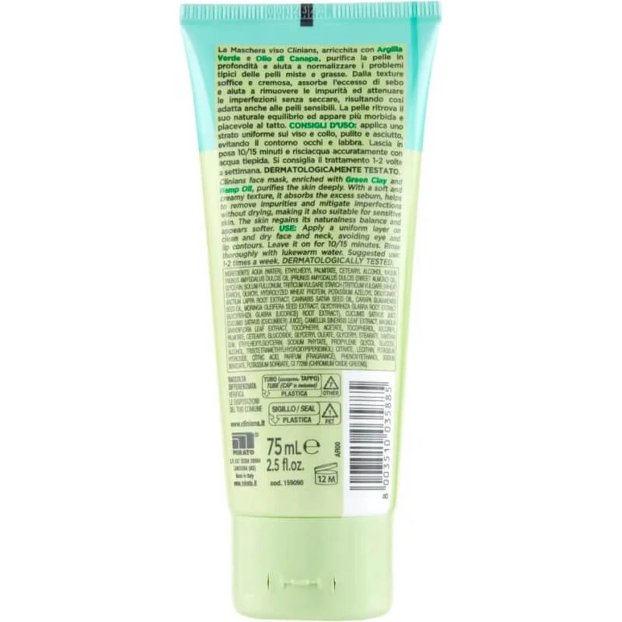 Clinians Hydra Plus – Reinigende Gesichtsmaske, 75 ml