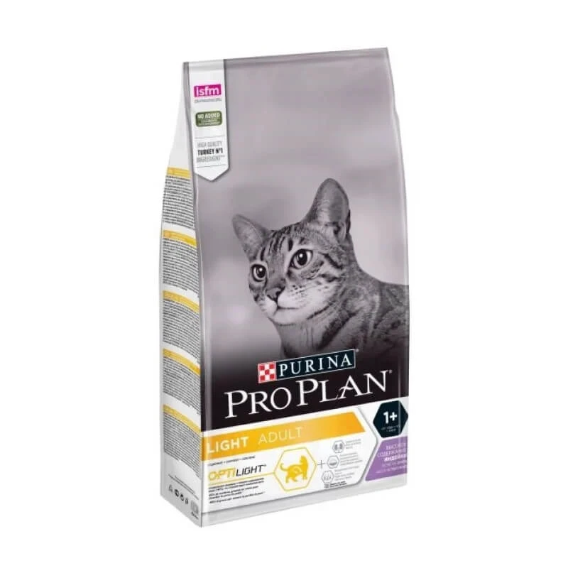 Purina Pro Plan Cat Light Turkey - Compleet voer voor volwassen katten met overgewicht, 10 kg