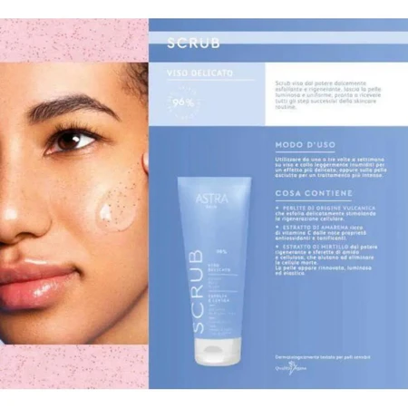 Astra scrub viso delicato esfoliante e levigante 75 ml