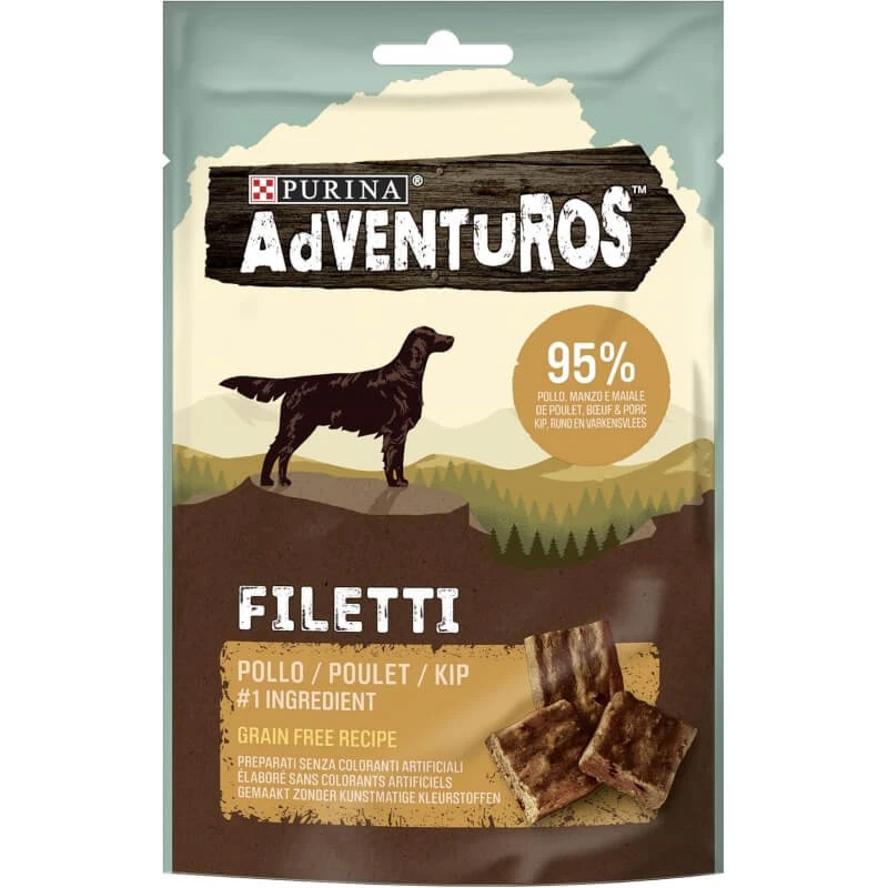 Adventuros kippenreepjes - Hondensnacks, 70 g