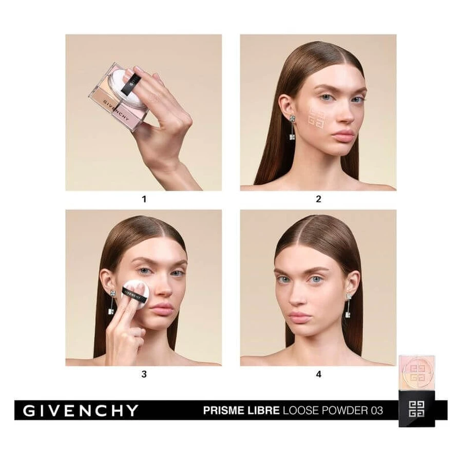 Givenchy Prisme libre pudră liberă cu 4 nuanțe – pudră liberă nr. 03 voile rosé