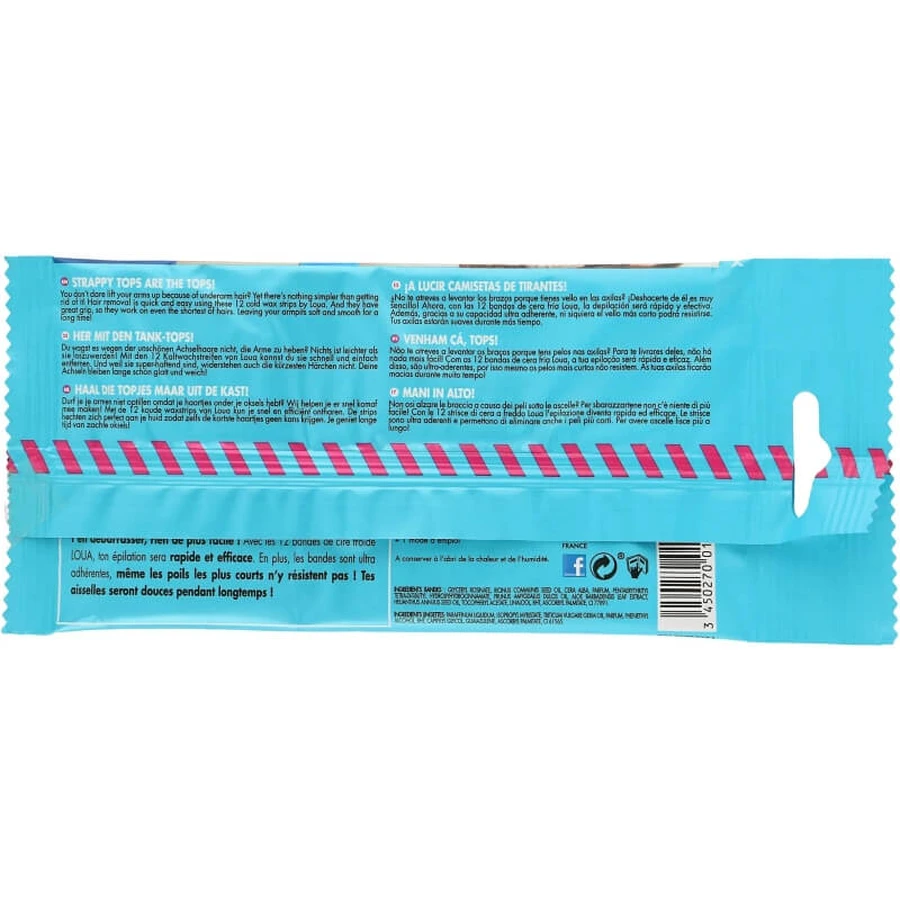 Loua 12 ontharingsstrips voor de oksels