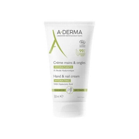 Crème hydratante pour les mains et les ongles, 50 ml, A-Derma