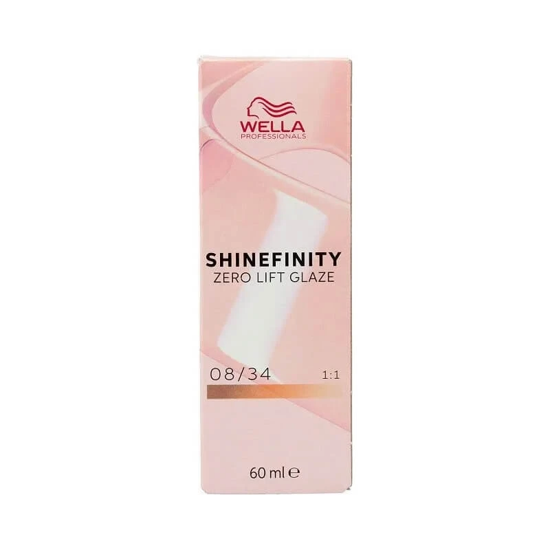Wella Shinefinity Zero Lift Glaze - Semi-permanente haarkleuring nr. 08/34 Spicy Ginger