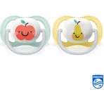 Avent Ultra Air Happy 0-6 maanden - 2 siliconen fopspenen - fruit
