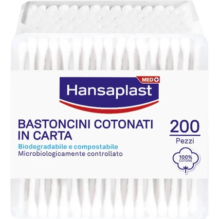 Hansaplast 200 biologisch afbreekbare wattenstaafjes