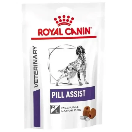 Royal Canin Pill Assist – hrană pentru câini de talie medie și mare, menită să faciliteze administrarea comprimatelor, 224 g