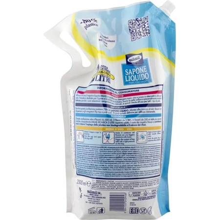 Savon liquide nourrissant et doux Mil mil pour les mains, le visage et le corps - Recharge de 2 litres