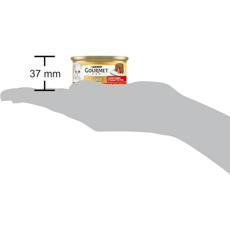 Purina Gourmet Gold Soft-Hearted Beef - Complete Food for Adult Cats, 85 g