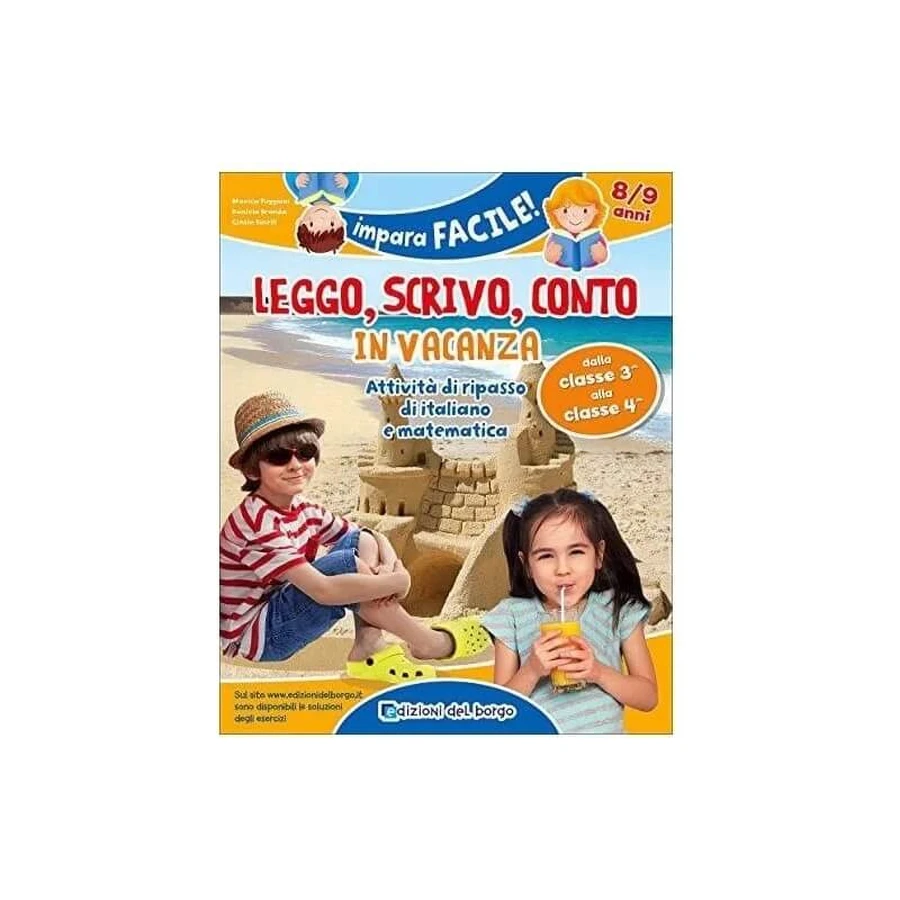 Edizioni del Borgo: Leo, escribo y hago matemáticas durante las vacaciones (de 8 a 9 años)