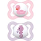 Mam Air 2-6 mois - Lot de 2 tétines en silicone - Rose