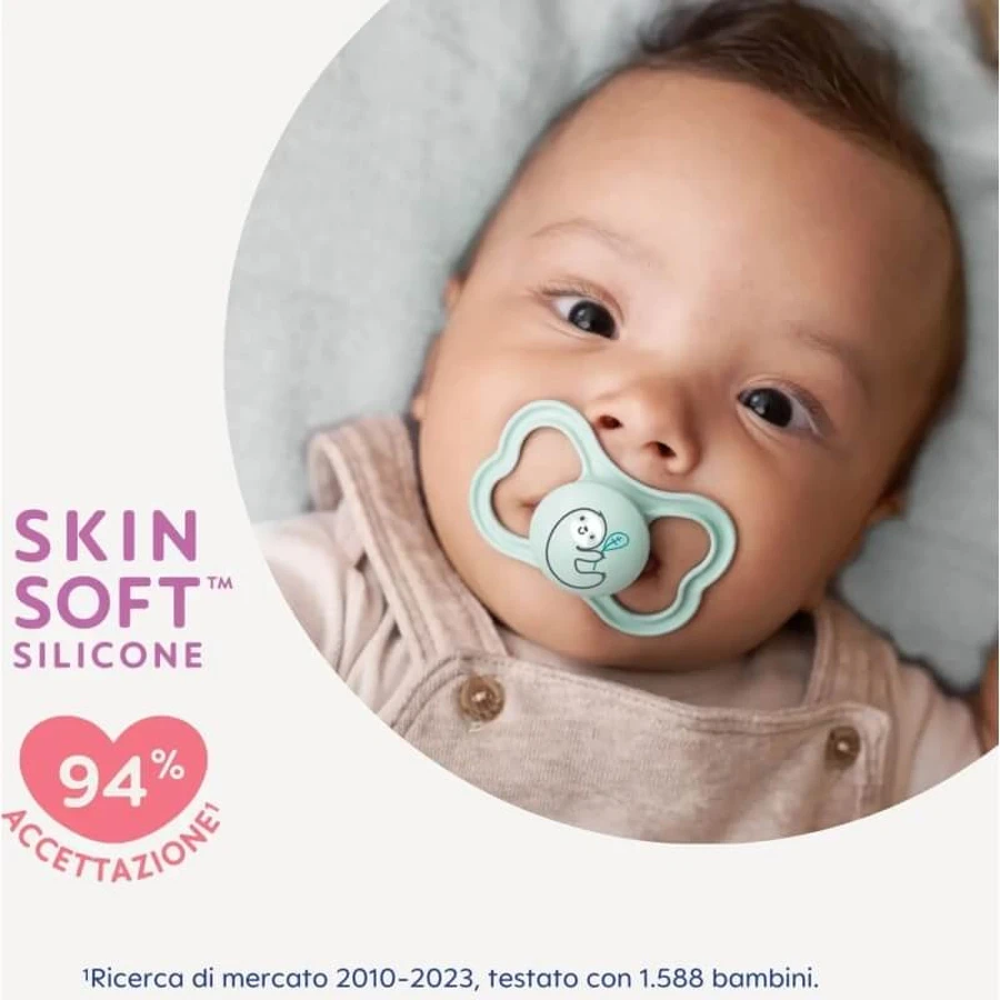 Mam Air 2-6 mois - Lot de 2 tétines en silicone - Rose