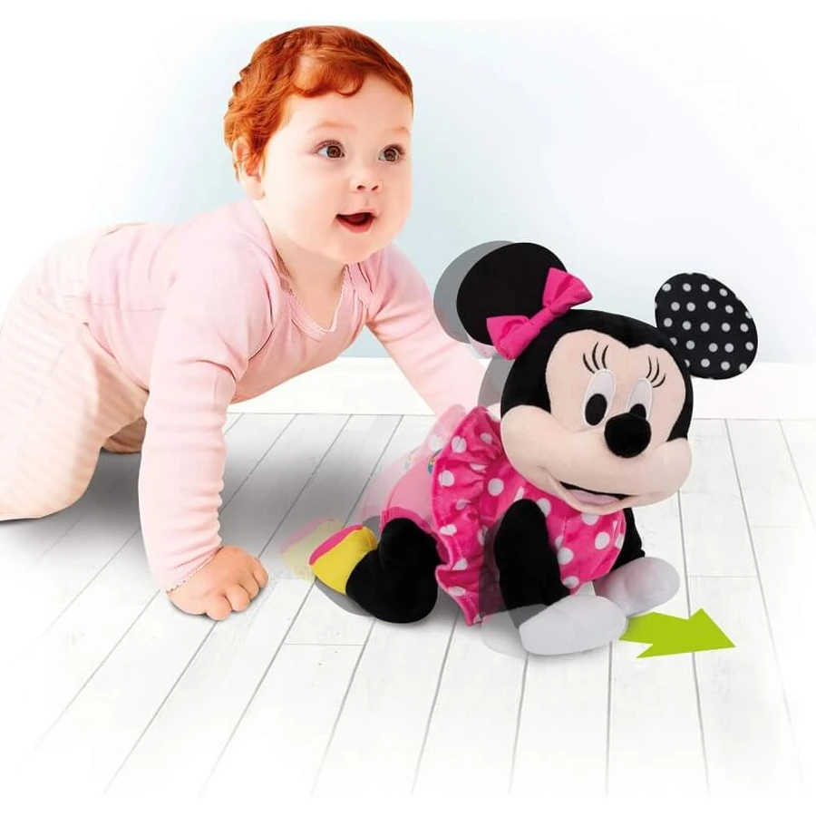 Clementoni Baby Minnie Crawl With Me - Interactief knuffelspeeltje