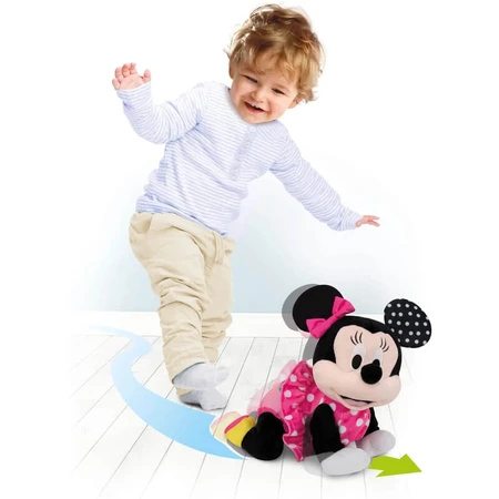 Clementoni Baby Minnie Crawl With Me - Interactief knuffelspeeltje