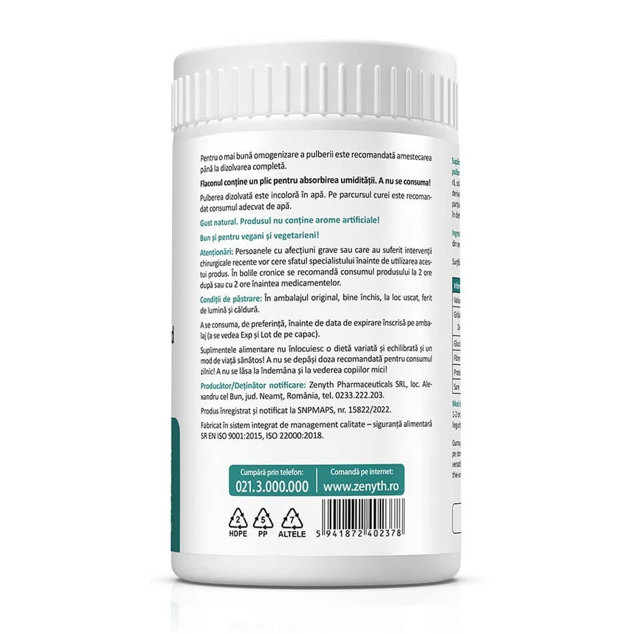 PHGG Prebiotic Dietary Fiber, 150 g, Zenyth