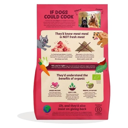 Edgard & Cooper Adult Fresh Bœuf et Poulet - Aliment complet pour chiens adultes, 7 kg