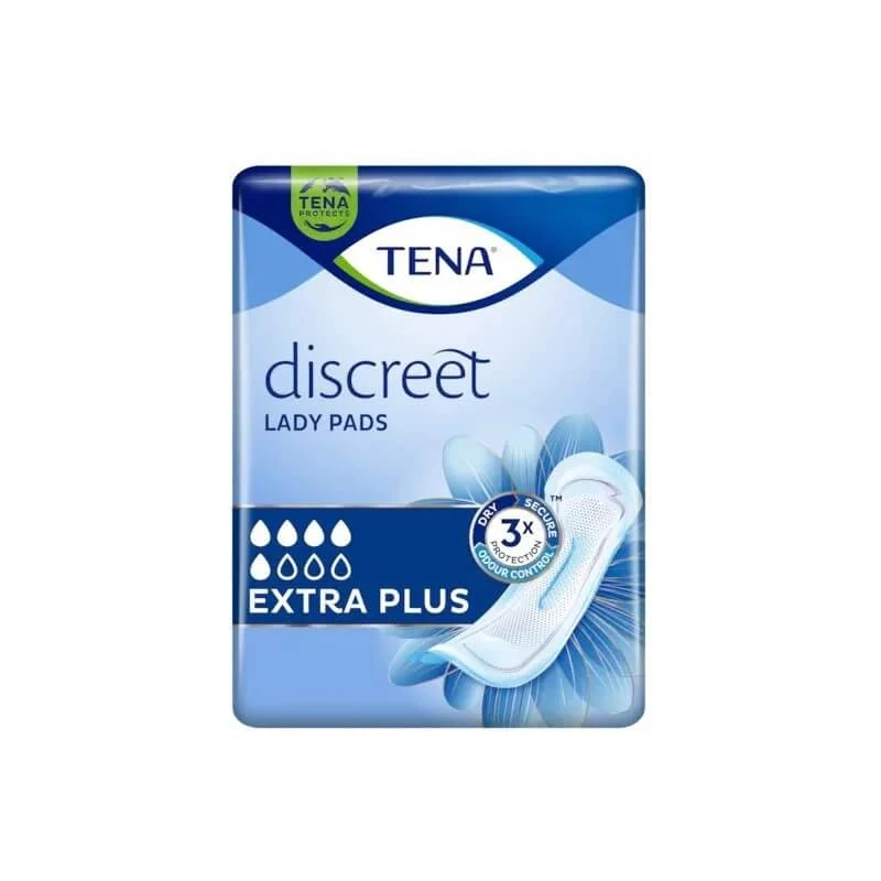 Tena Discreet - 16 Extra Plus-inlegkruisjes voor urine-incontinentie
