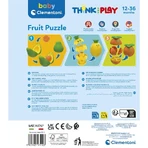 Clementoni Baby Clementoni Fruitpuzzel – 3 fruitstukjes om in elkaar te passen, 12–36 maanden