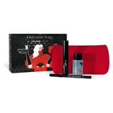 Diego dalla Palma Ciglione Eyes Kit – Schwarze Ciglione-Mascara + Augenstift Nr. 01 + Zweiphasen-Make-up-Entferner + rote Clutch