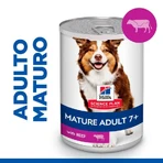 Hill's Science Plan Mature Adult 7+ Bœuf - Aliment complet pour chiens âgés, 370 g