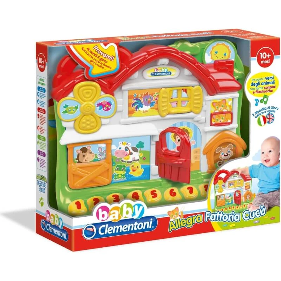 Clementoni Happy Farm Kuckucksspielzeug, ab 12 Monaten
