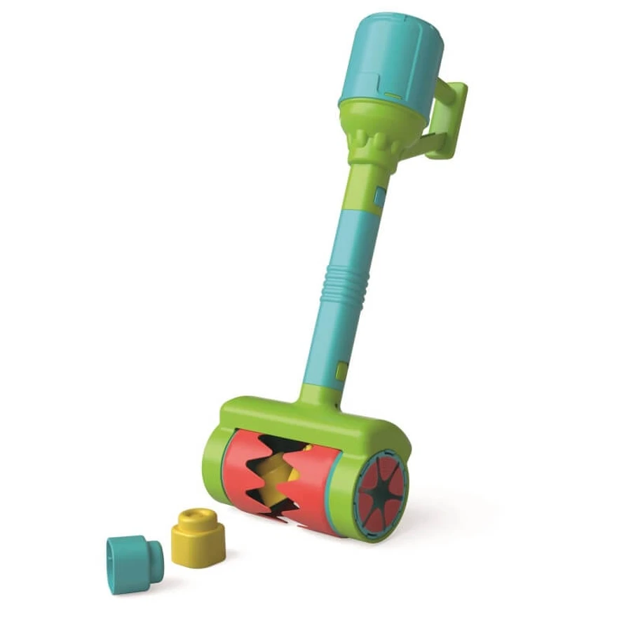 Clementoni Soft Clemmy Sensory Roller Vacuum – Speelgoedstofzuiger met 5 zachte blokjes