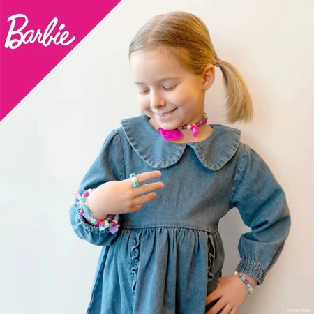 Lisciani Barbie - sac à bijoux fantaisie - kit de création de bracelets