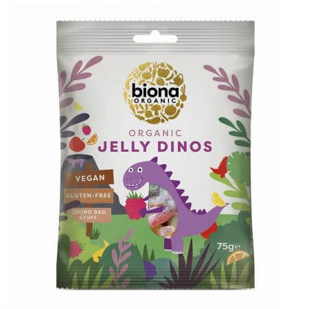 Bonbons à la gelée Dinos eco, 75 g, Biona