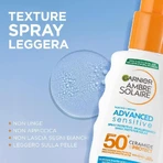 Garnier Zonnebrandcrème SPF 50+ Spray, Ambre Solaire Sensitive voor volwassenen, Ceramide Protect, zeer hoge bescherming, 150 ml