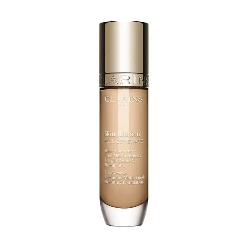 Clarins Skin Illusion Full Coverage - Stralende, matte foundation - Nr. 105n