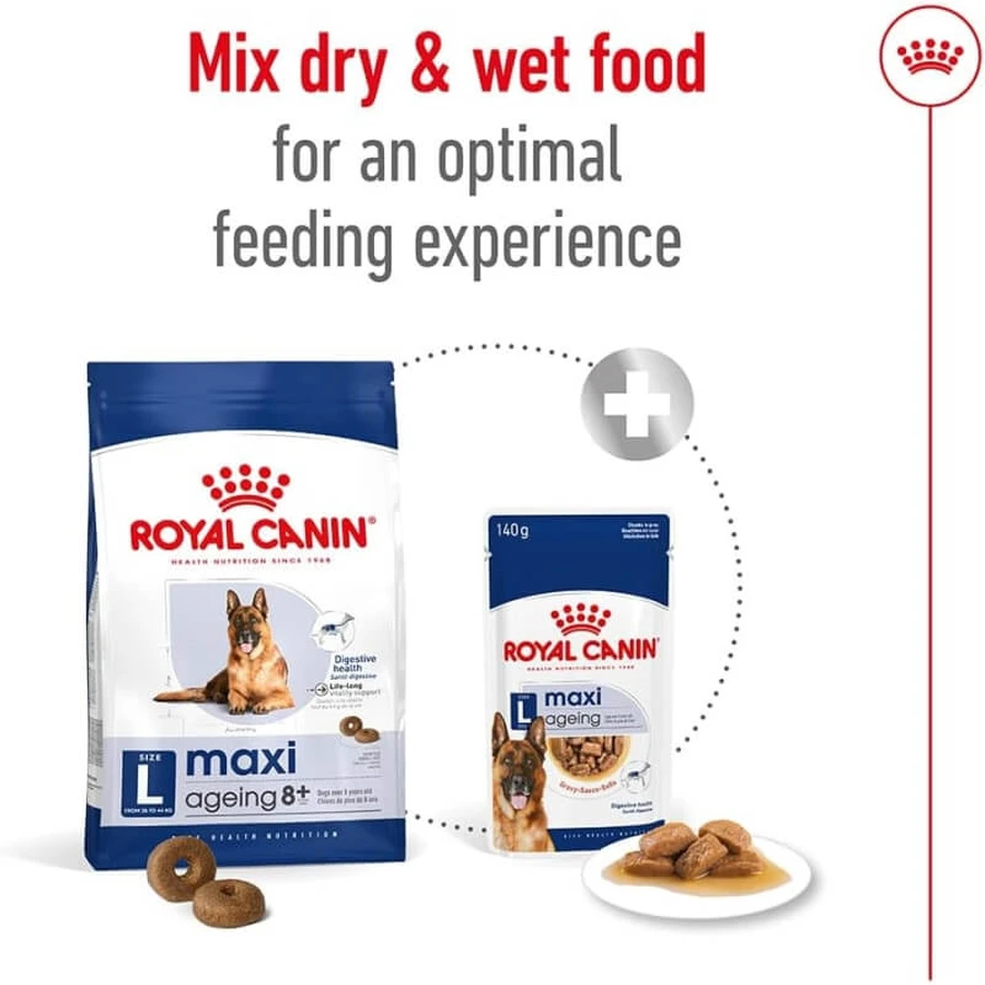 Royal Canin Maxi Ageing 8 Plus - Alimento completo para perros adultos de razas grandes mayores de 8 años, 15 kg