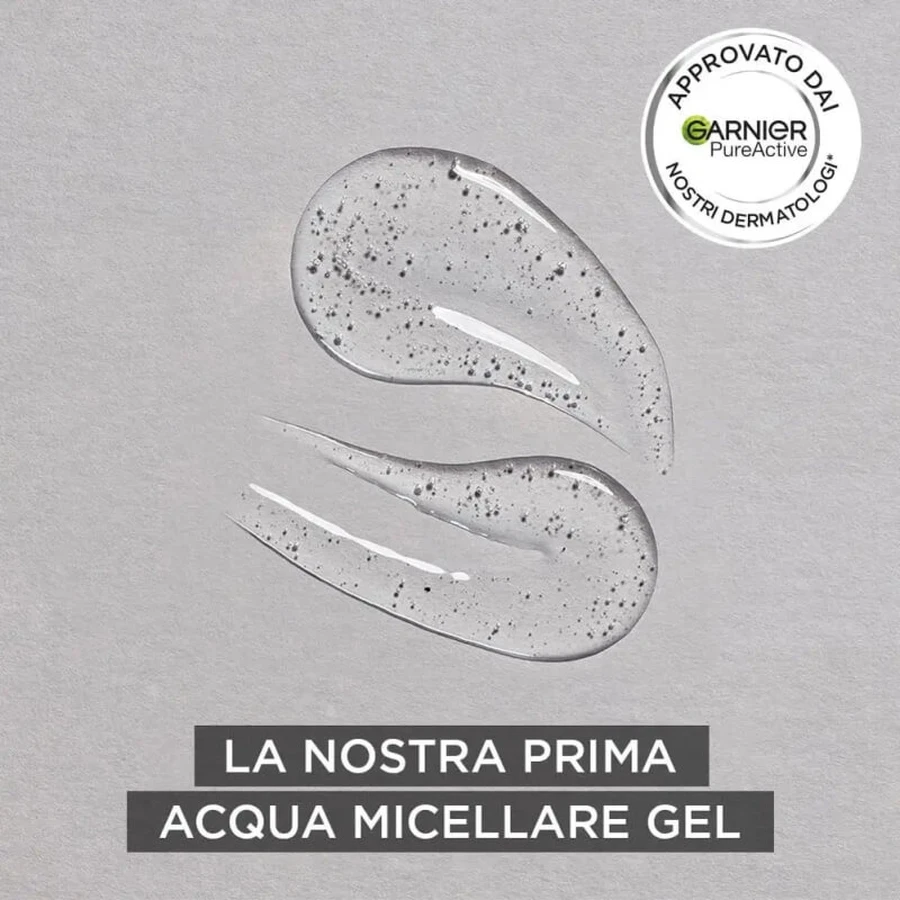 Garnier Skinactive - Zuiverende micellaire watergel met houtskool, 400 ml