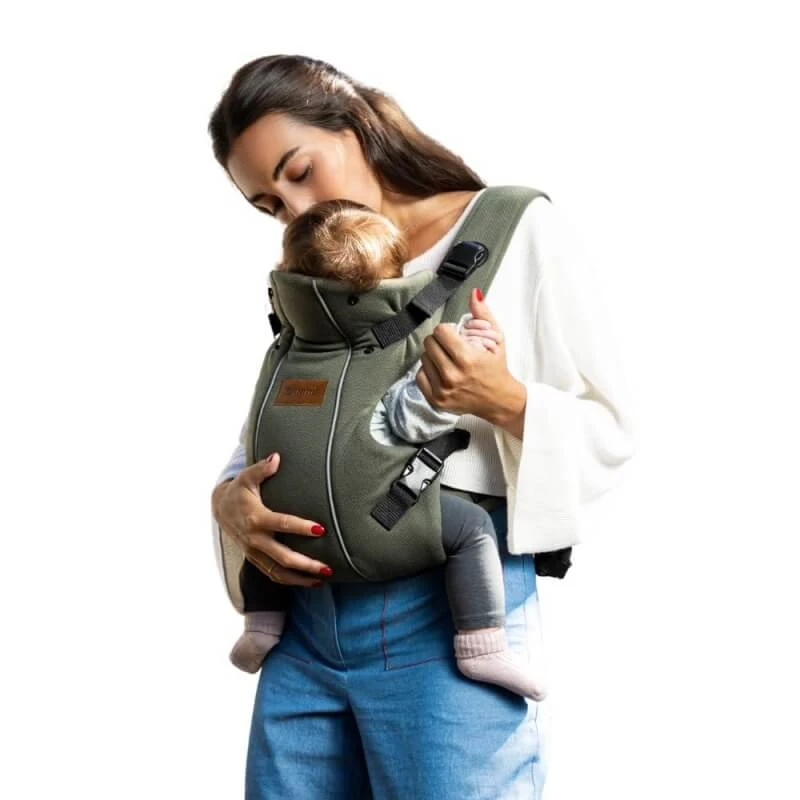 Jane Dual Dotanic - Ergonomische draagzak voor pasgeborenen tot 15 kg met 3 draagposities - Groen