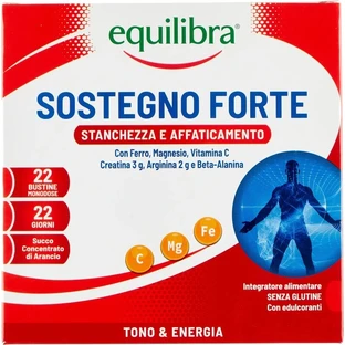 Equilibra Strong Support, 22 zakjes — een voedingssupplement om vitaliteit en energie te herstellen