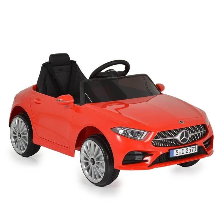 Moni Trade Mercedes-Benz CLS 350 – rotes 12-V-Elektroauto für Kinder mit Fernbedienung