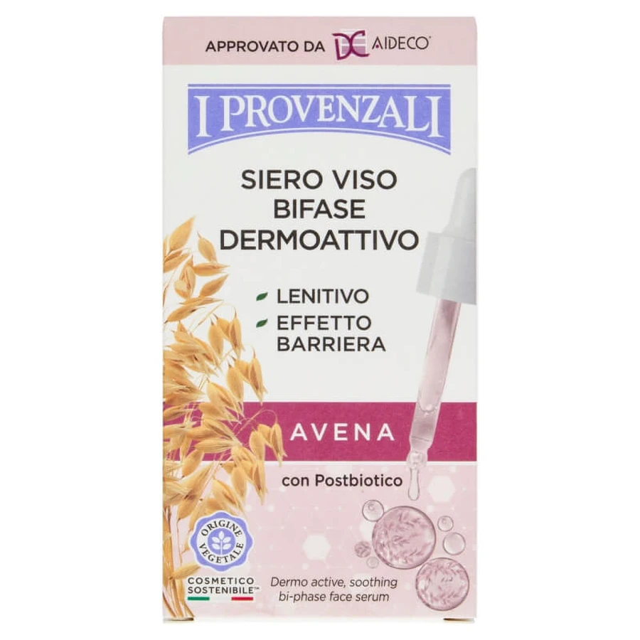 I provenzali siero viso bifase dermoattivo avena - idratante lenitivo pelli sensibili 30 ml
