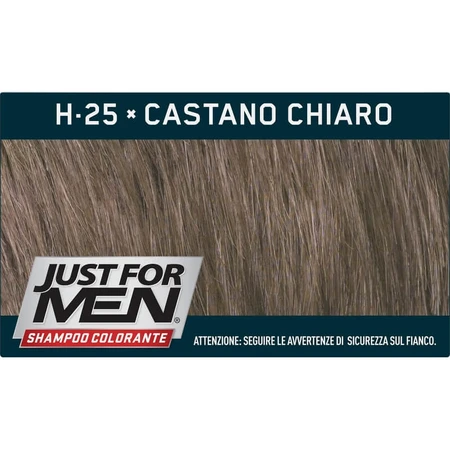 Just for Men Kleurversterkende Shampoo - Herstelt de kleur van je haar, H25 Lichtbruin, 30 ml