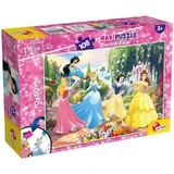 Lisciani Disney-Prinzessinnen Super Maxi 108-teiliges doppelseitiges Malpuzzle