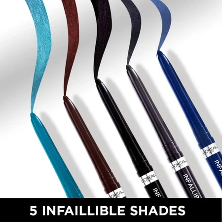 L'Oréal Paris Infaillible 36h Grip Liner – Automatischer Gel-Eyeliner, Nr. 04 Brown Denim
