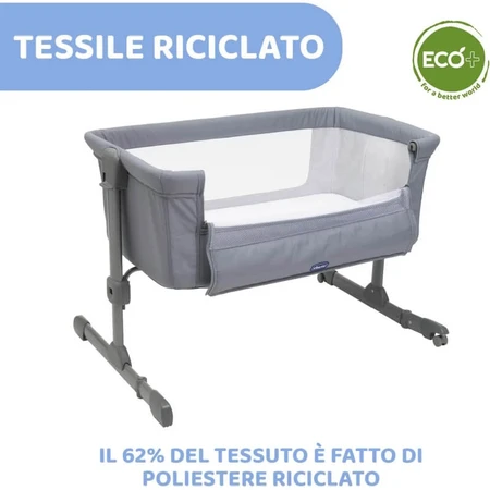Chicco next2me essential – Beistellbett – Stone re_lux
