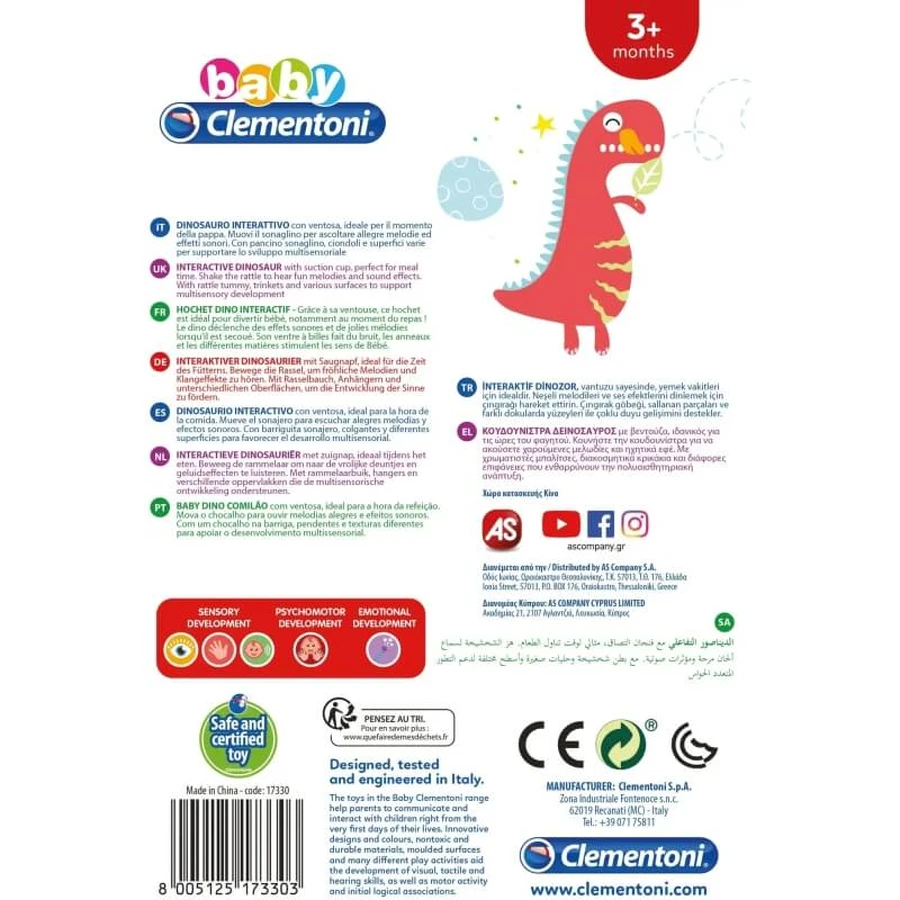 Clementoni Hungry Dino - Interactieve dinosaurus