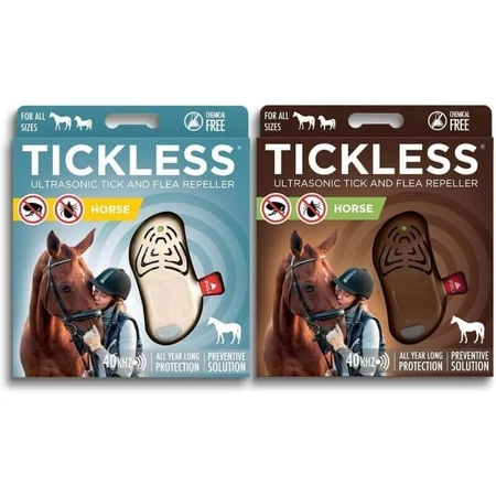 Tickless Horse – Beiges Ultraschall-Abwehrmittel für Pferde gegen Zecken und Flöhe