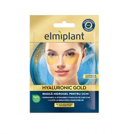 Hyaluronzuur en goudeiwit hydrogel oogmasker Hyaluronic Gold, 5,5 g, Elmiplant