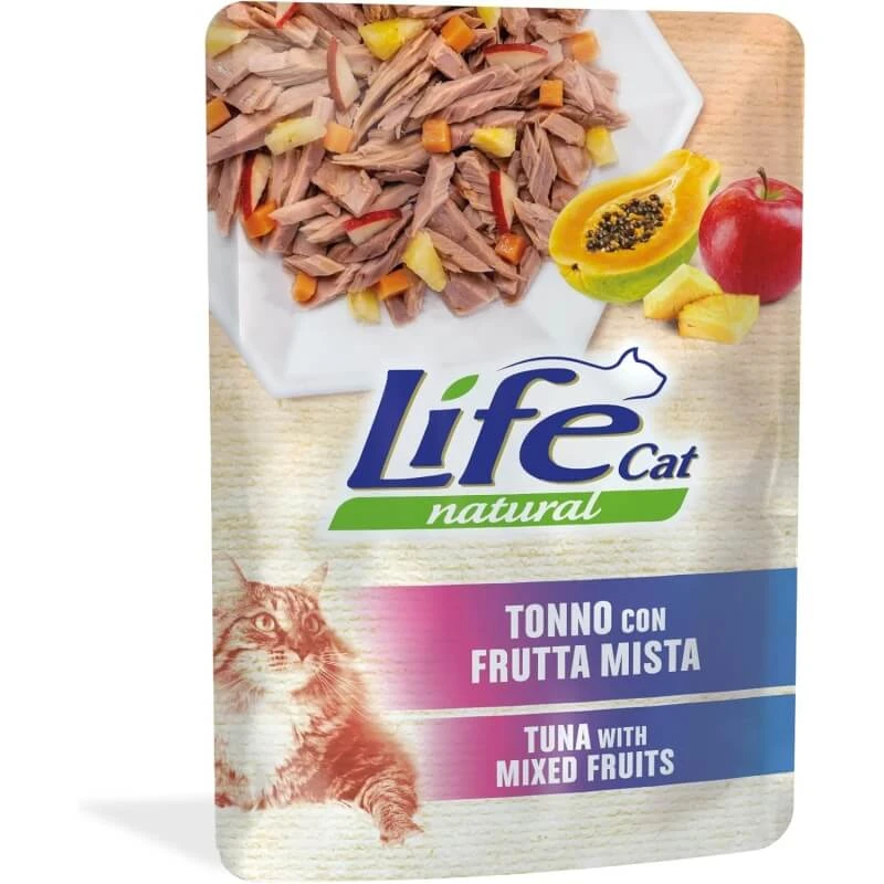 Life Petcare Life Natural Kattenvoer met tonijn en gemengd fruit - Nat kattenvoer 70 g