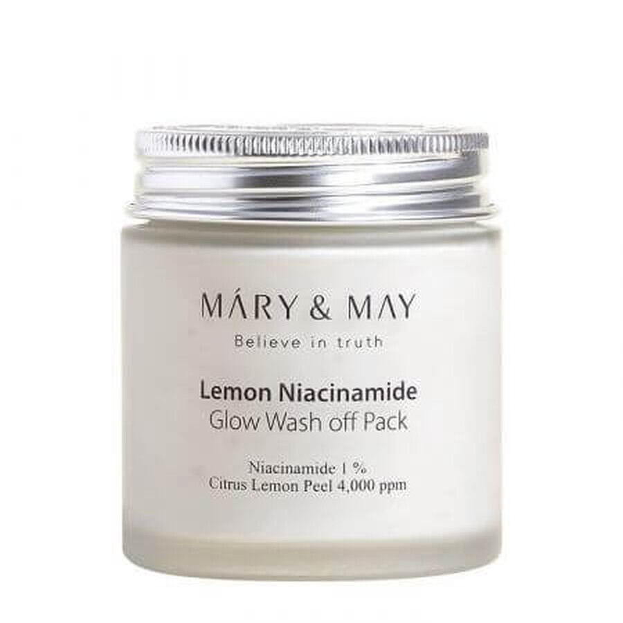 Wash-off mask with lemon extract and niacinamide, 125g, Mary and May