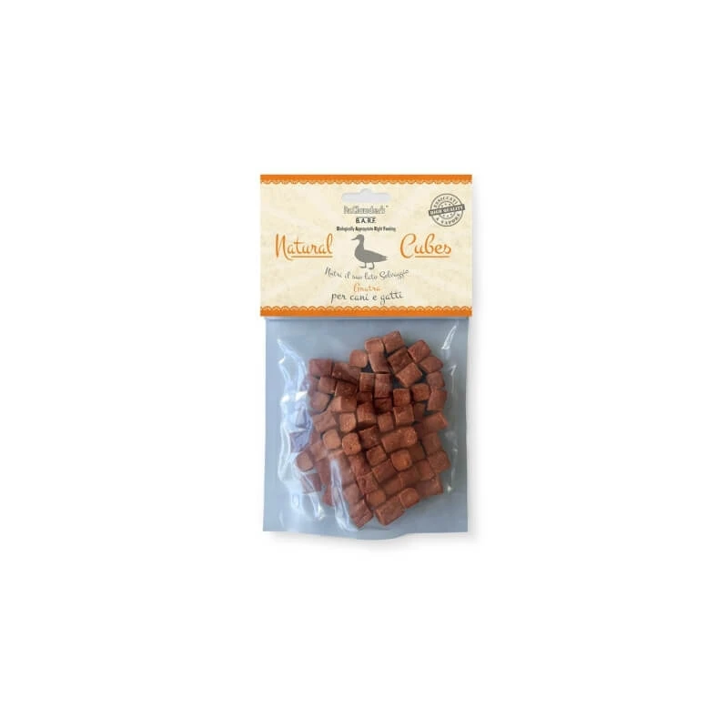 Dr. Clauder's BARF Natural Cubes Eend - Snacks voor honden en katten, 100 g
