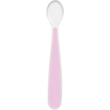 Chicco Easy Start - Juego de silicona para la alimentación complementaria a partir de los 6 meses - Rosa