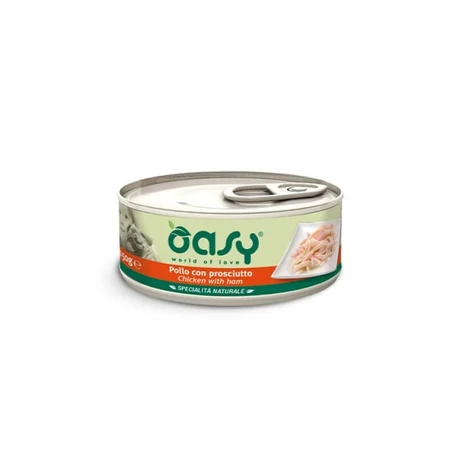 Oasy Wet Dog Natury Soft Jelly Pollo con jamón de pollo - Pienso complementario para perros, 150 g