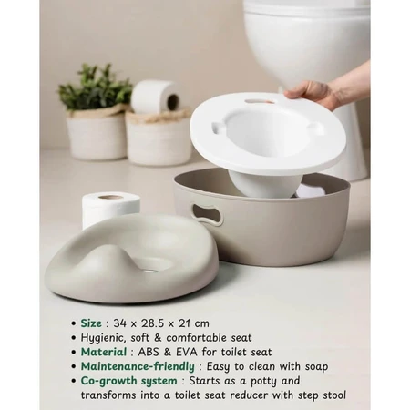 Nattou Potty Care – 3-in-1-Töpfchen – Beige