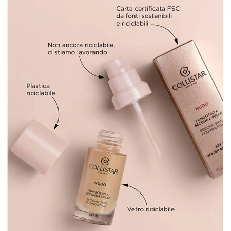 Collistar Nudo SPF 15 - Second-Skin Foundation - Nr. 3R Natural Rosy